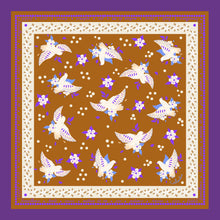 Charger l'image dans la galerie, Le petit Foulard Ancolie caramel