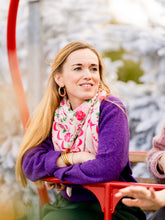 Charger l'image dans la galerie, Le grand foulard Vivre d'amour écru