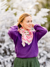 Charger l'image dans la galerie, Le grand foulard Vivre d'amour écru