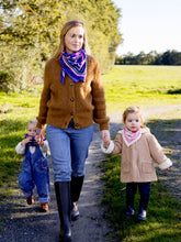 Charger l'image dans la galerie, Le grand foulard Vivre d'amour violet - LIVRAISON MI-DECEMBRE
