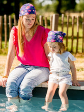 Charger l'image dans la galerie, Le petit foulard Vivre d'amour violet