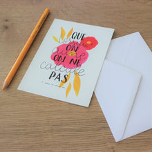 Charger l'image dans la galerie, Carte Lorsqu'on aime