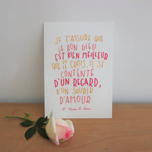 Charger l'image dans la galerie, Carte citation Sainte Thérèse