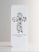 Charger l'image dans la galerie, Signet Croix Passiflore blanc