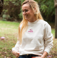Charger l'image dans la galerie, Le Sweat Thérèse écru sans manche brodée