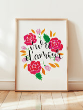 Charger l'image dans la galerie, Affiche Vivre d'Amour