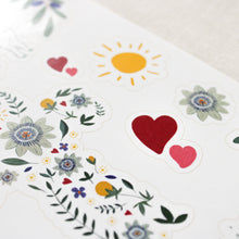 Charger l'image dans la galerie, Planche de 20 stickers religieux Passiflore