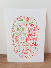 Charger l'image dans la galerie, Carte Béatitude : heureux les persécutés pour la justice