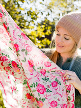 Charger l'image dans la galerie, Le grand foulard Vivre d'amour écru