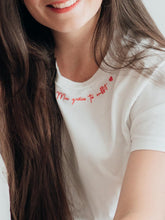 Charger l'image dans la galerie, Le T-shirt brodé Ma grâce te suffit en coton bio
