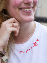 Charger l'image dans la galerie, Le T-shirt brodé Ma grâce te suffit en coton bio