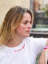 Charger l'image dans la galerie, Le T-shirt brodé Ma grâce te suffit en coton bio