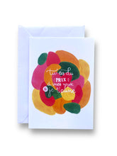 Charger l'image dans la galerie, Carte Tu as du prix à mes yeux et Je t'aime