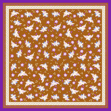 Charger l'image dans la galerie, Le grand foulard Ancolie caramel