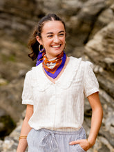 Charger l'image dans la galerie, Le petit Foulard Ancolie caramel