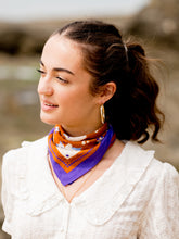 Charger l'image dans la galerie, Le petit Foulard Ancolie caramel