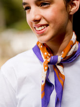 Charger l'image dans la galerie, Le petit Foulard Ancolie caramel