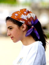 Charger l'image dans la galerie, Le petit Foulard Ancolie caramel