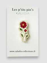 Charger l'image dans la galerie, Pin's Rose Effeuillée émaillée vernis blanc