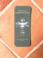 Charger l'image dans la galerie, Signet Profession de Foi - Croix d'Ancolies et verset biblique