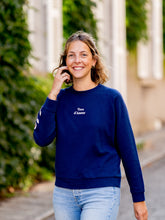 Charger l'image dans la galerie, Le sweat Thérèse marine