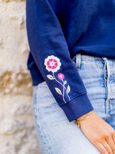 Charger l'image dans la galerie, Le sweat Thérèse marine
