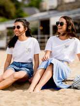 Charger l'image dans la galerie, Le t-shirt brodé Colombe ciel