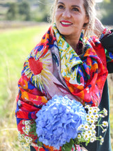 Charger l&#39;image dans la galerie, Le foulard &quot;Fille de Sion&quot; Louise Groux X Caladia
