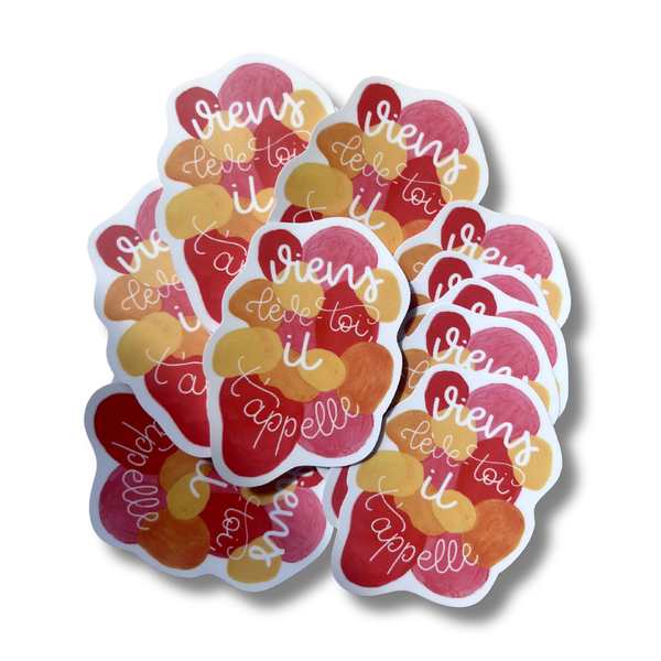 Sticker « Viens, lève-toi, il t'appelle » – Marc 10,49