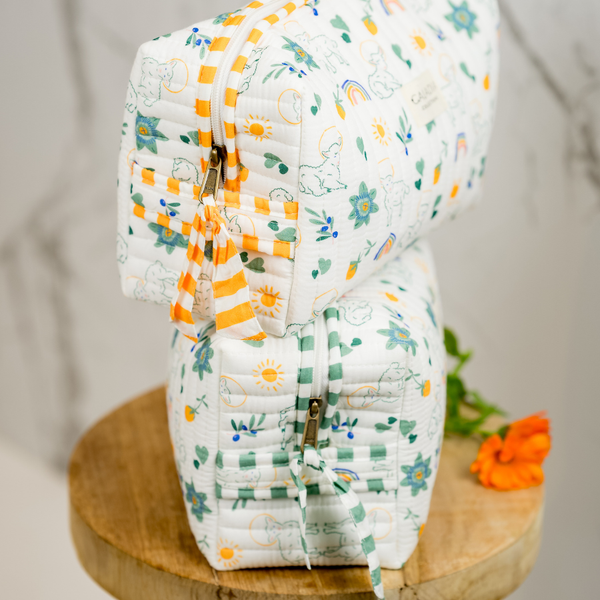 La trousse de toilette agneaux – Matelassée & Imperméable
