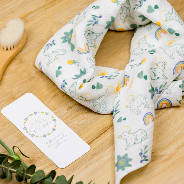 Coffret Naissance agneaux – Lange & Signet