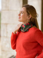Charger l'image dans la galerie, Le petit foulard Vivre d'amour vert
