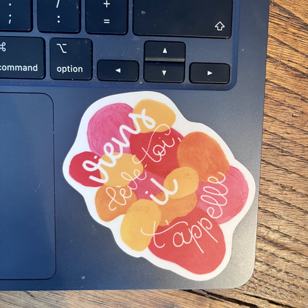 Sticker « Viens, lève-toi, il t'appelle » – Marc 10,49