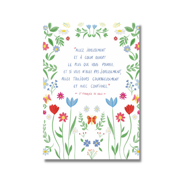 Affiche Citation St François de Sales