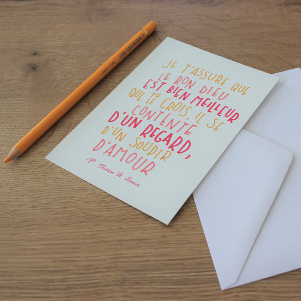 Carte citation Sainte Thérèse