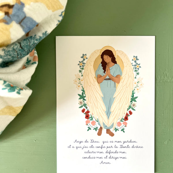 Carte prière ange gardien
