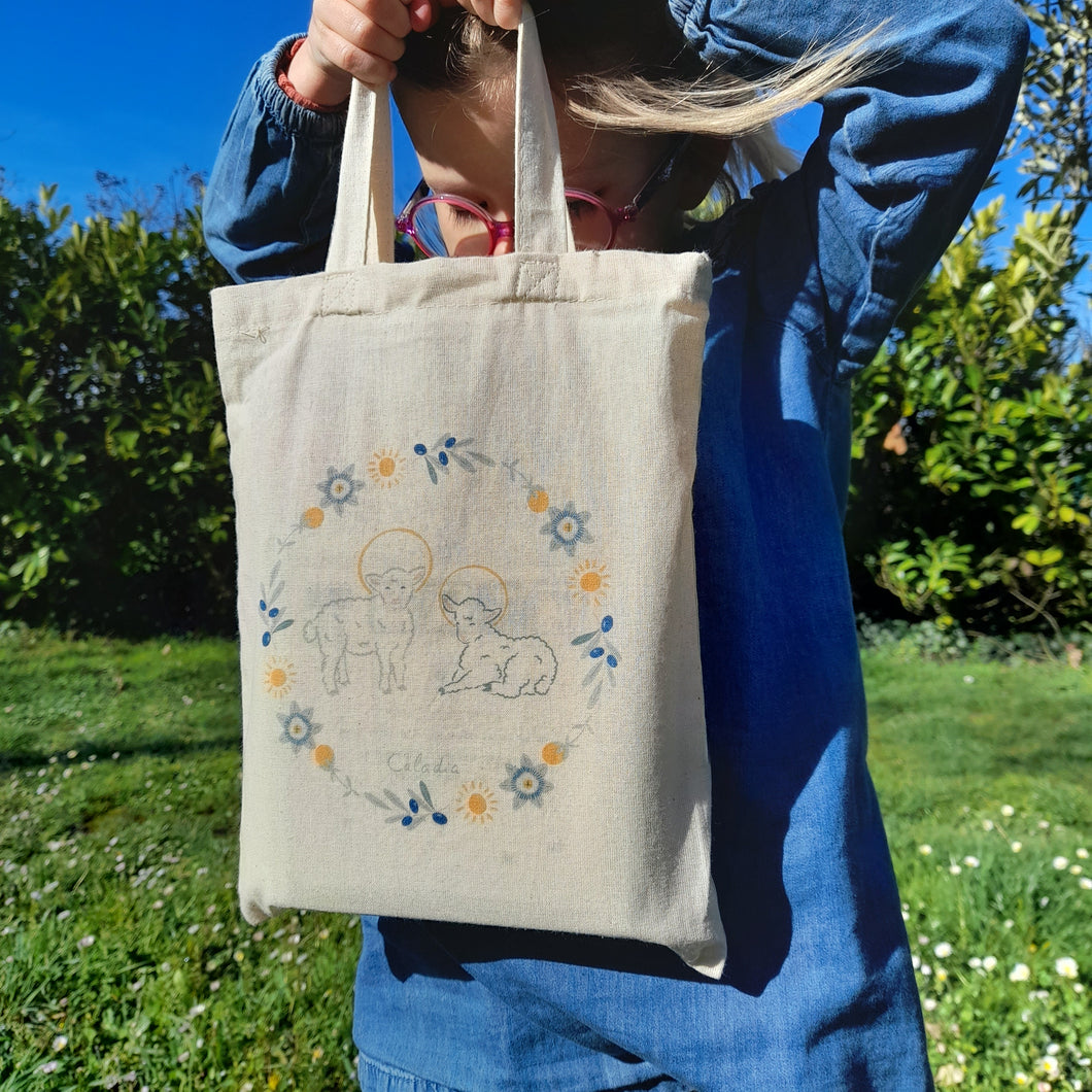 Mini Tote bag Agneaux