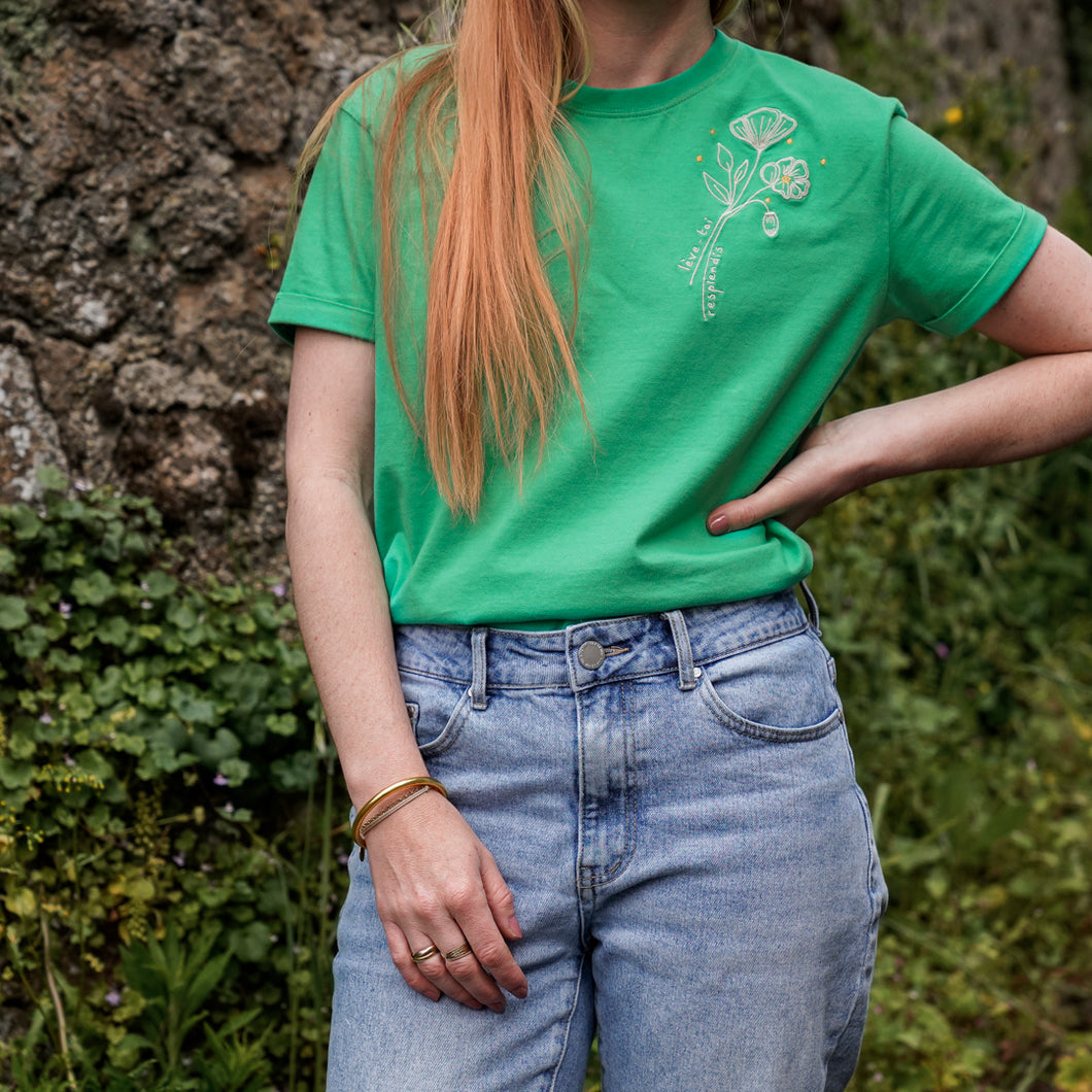 T-shirt vert - La pétillante