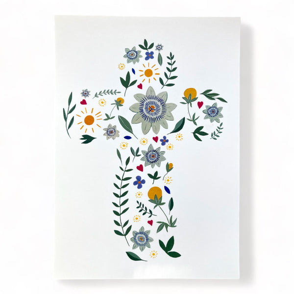 Affiche Croix de Passiflores