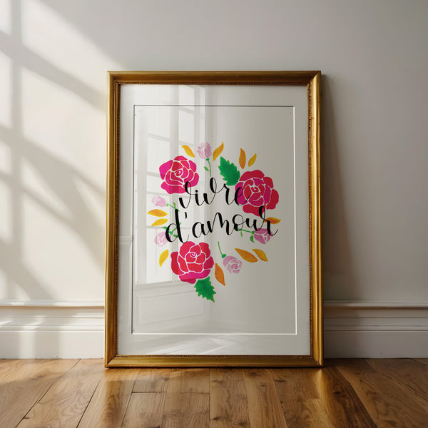 Affiche Vivre d'Amour