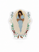 Charger l'image dans la galerie, Sticker Ange gardien fleuri

