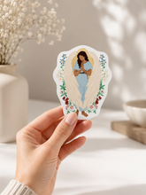 Charger l'image dans la galerie, Sticker Ange gardien fleuri

