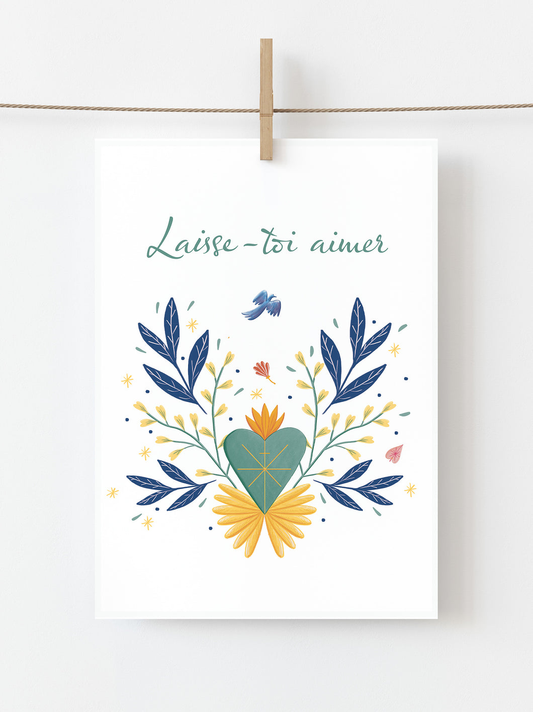 Carte ex-voto fleuri