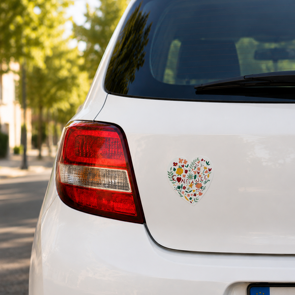 Sticker Cœur Confiance - Coloré