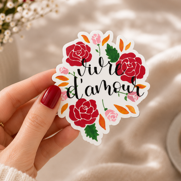 Sticker « Vivre d'amour » – Sainte Thérèse de Lisieux