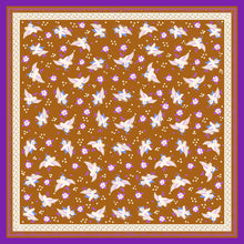 Charger l&#39;image dans la galerie, Le grand foulard Ancolie caramel
