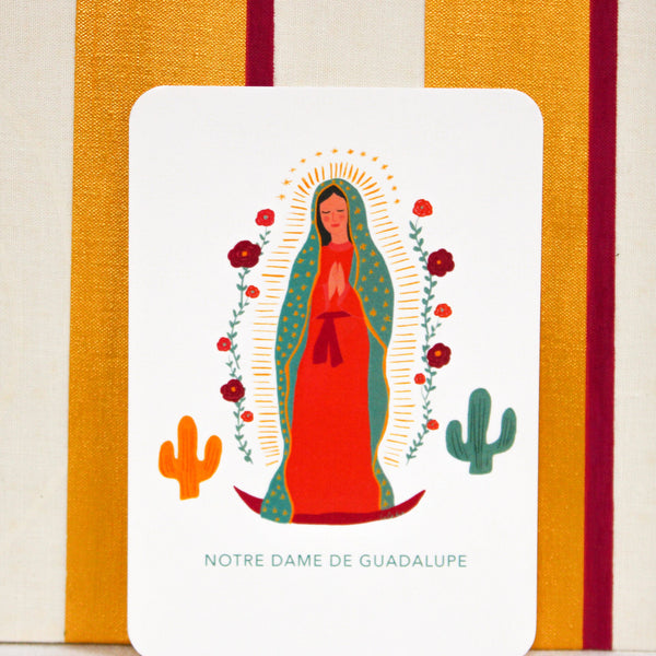 Petite carte Notre de Dame de Guadalupe