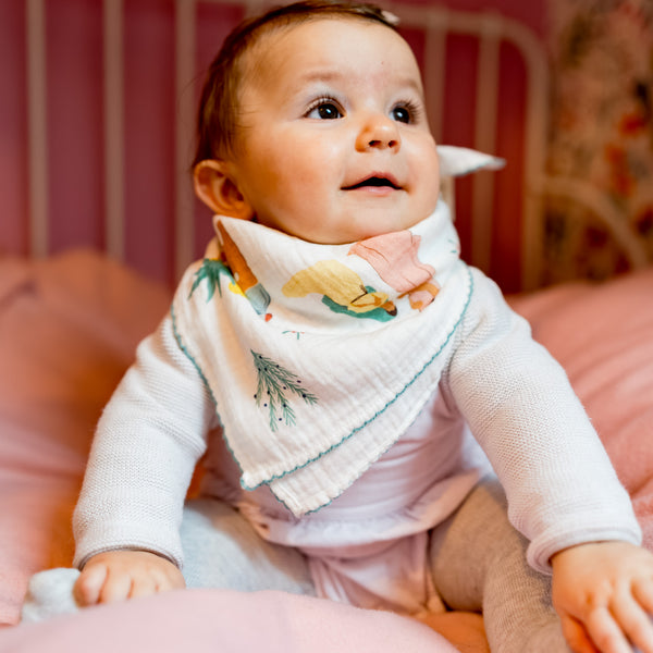 Petit foulard festonné - Chapelet