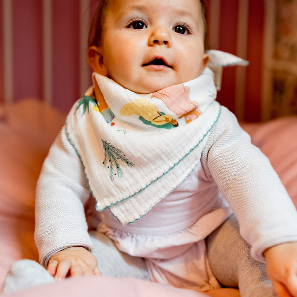 Petit foulard festonné - Chapelet