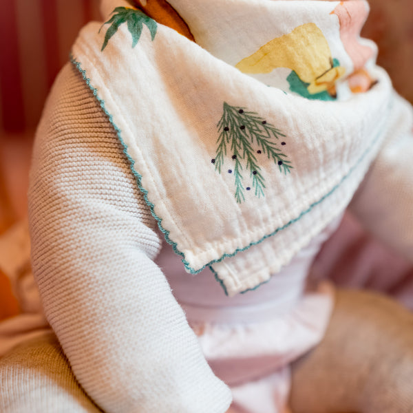 Petit foulard festonné - Chapelet